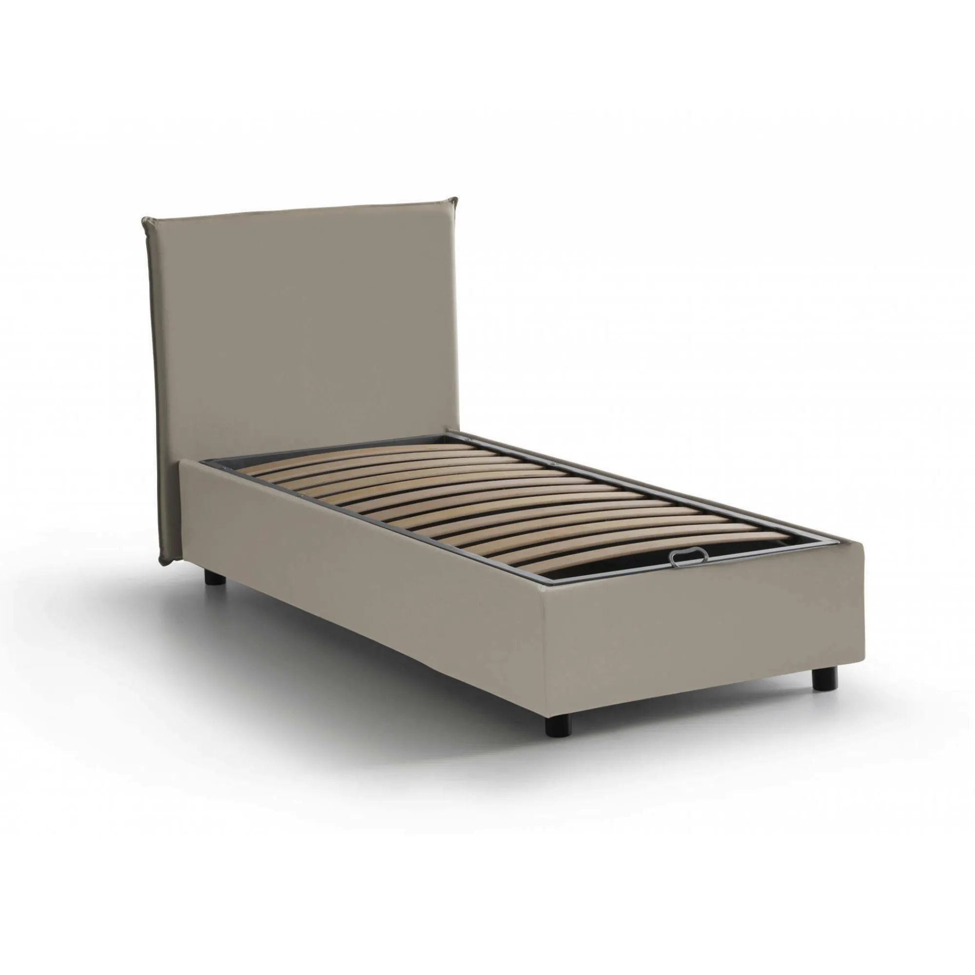 Letto singolo Grecale, adatto per materasso Cm 80x190,<Dmora Cheap