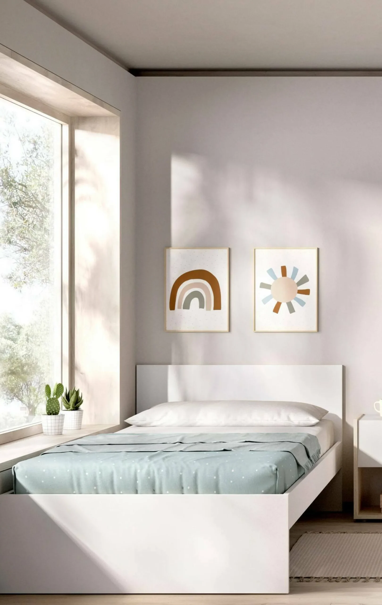 Letto singolo Haikui, 96x195 h67 cm,<Dmora Discount