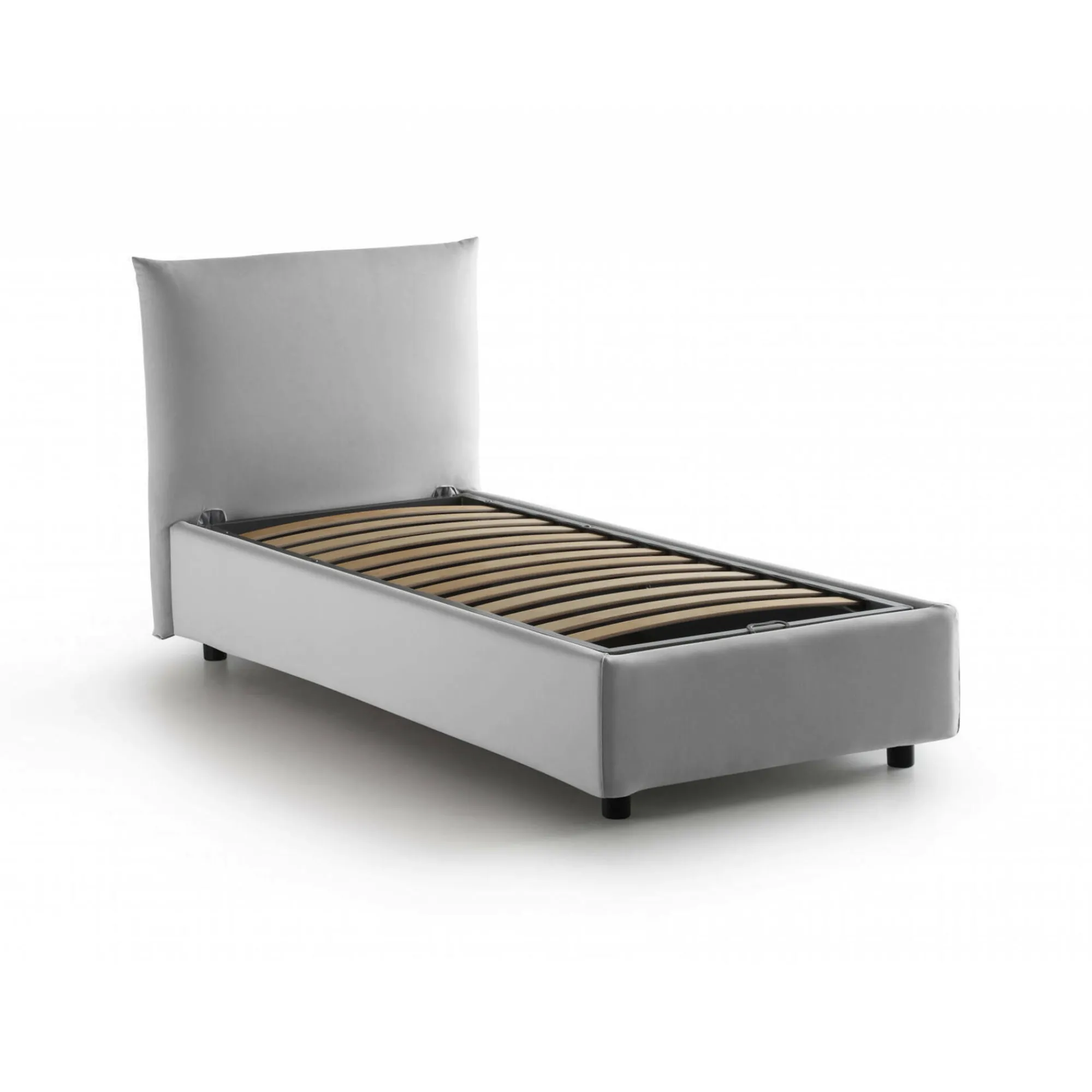 Letto singolo Ippolito, adatto per materasso Cm 80x190,<Dmora Fashion