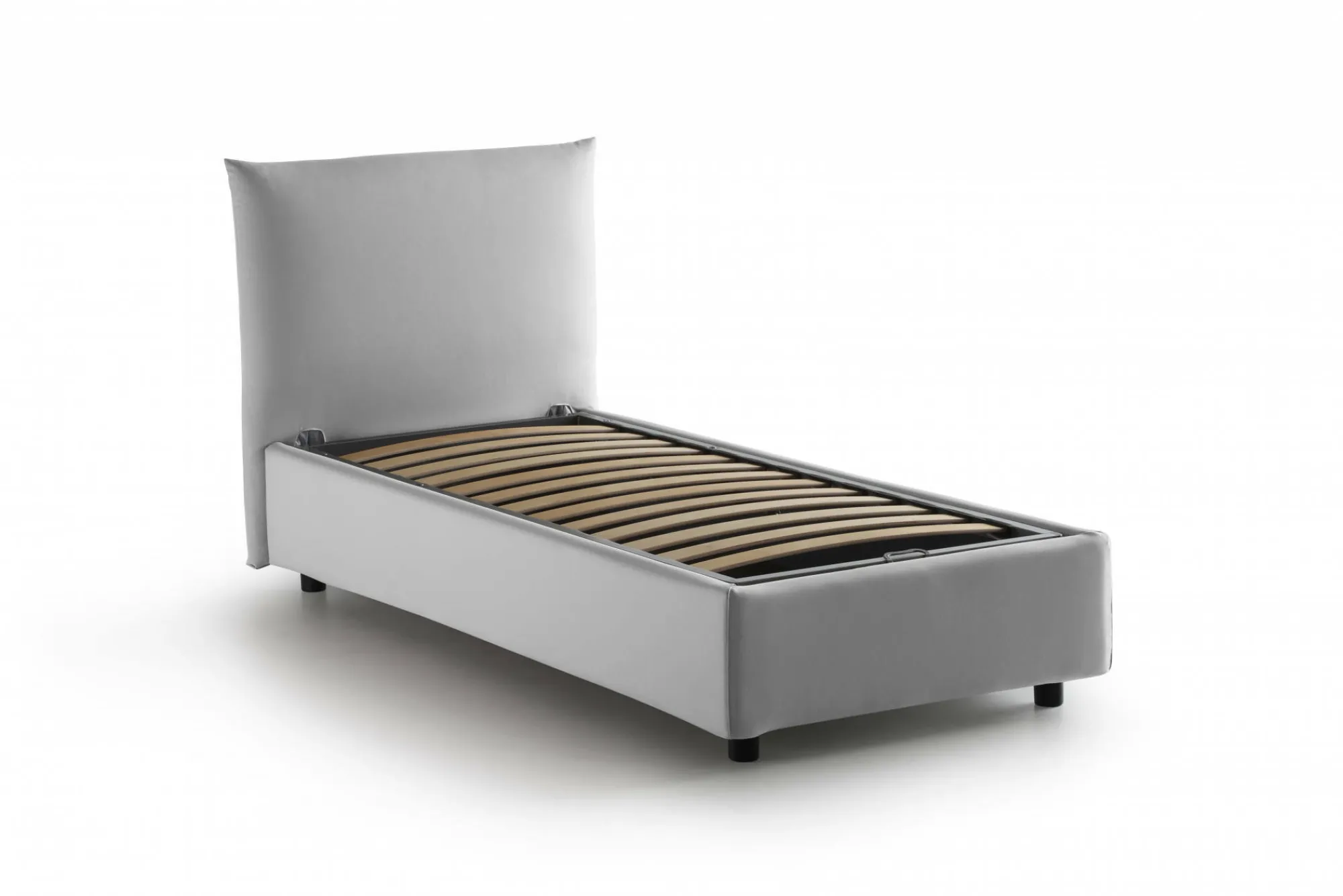 Letto singolo Ippolito, adatto per materasso Cm 80x190,<Dmora Fashion