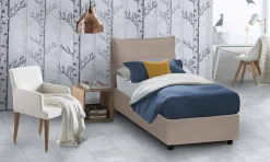 Letto singolo Janet, con materasso Cm 80x190 incluso,<Dmora Clearance