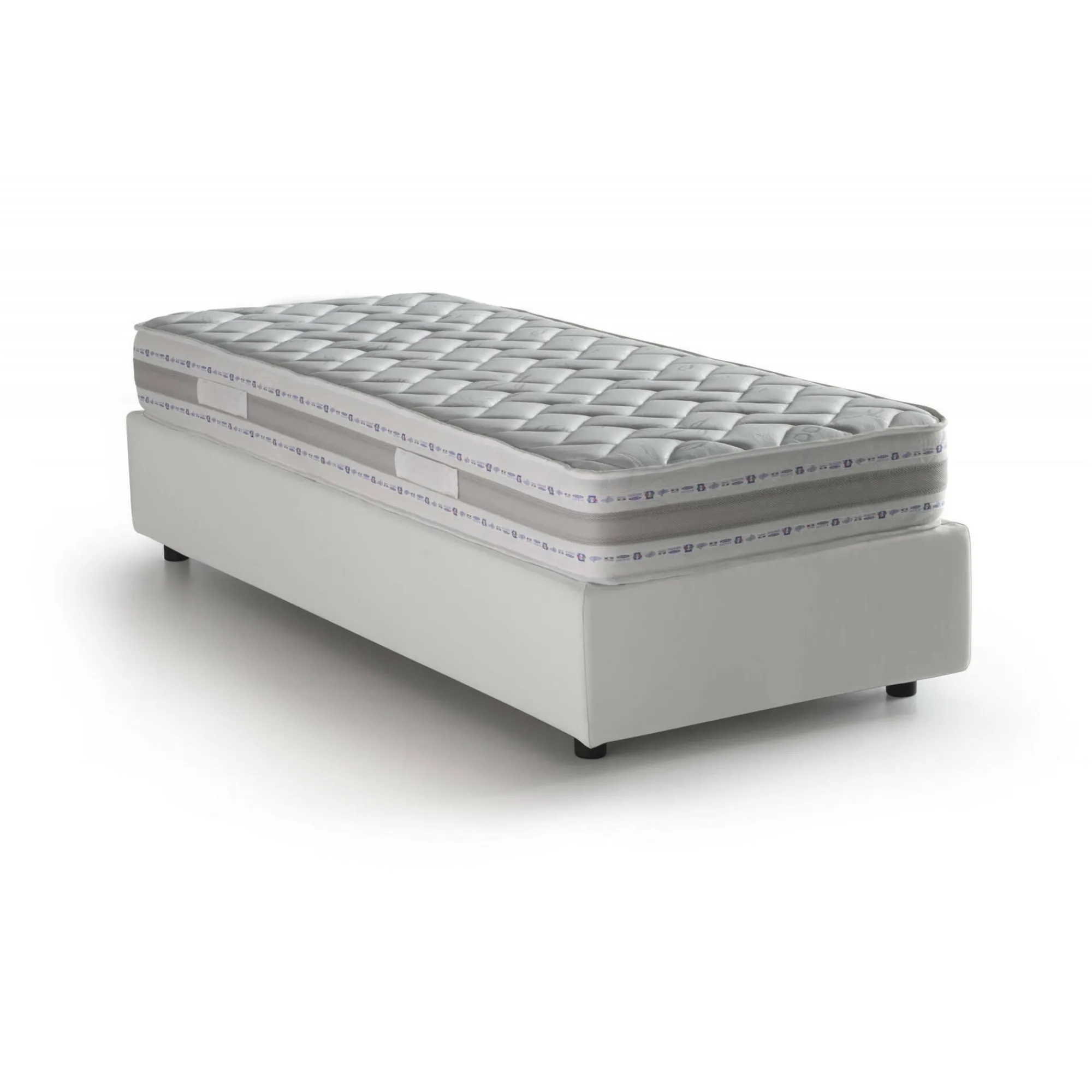 Letto singolo Nantine, con materasso Cm 90x190 incluso,<Dmora Discount
