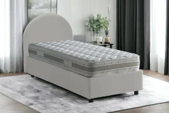 Letto singolo Parco, con materasso Cm 80x190 incluso,<Dmora Cheap