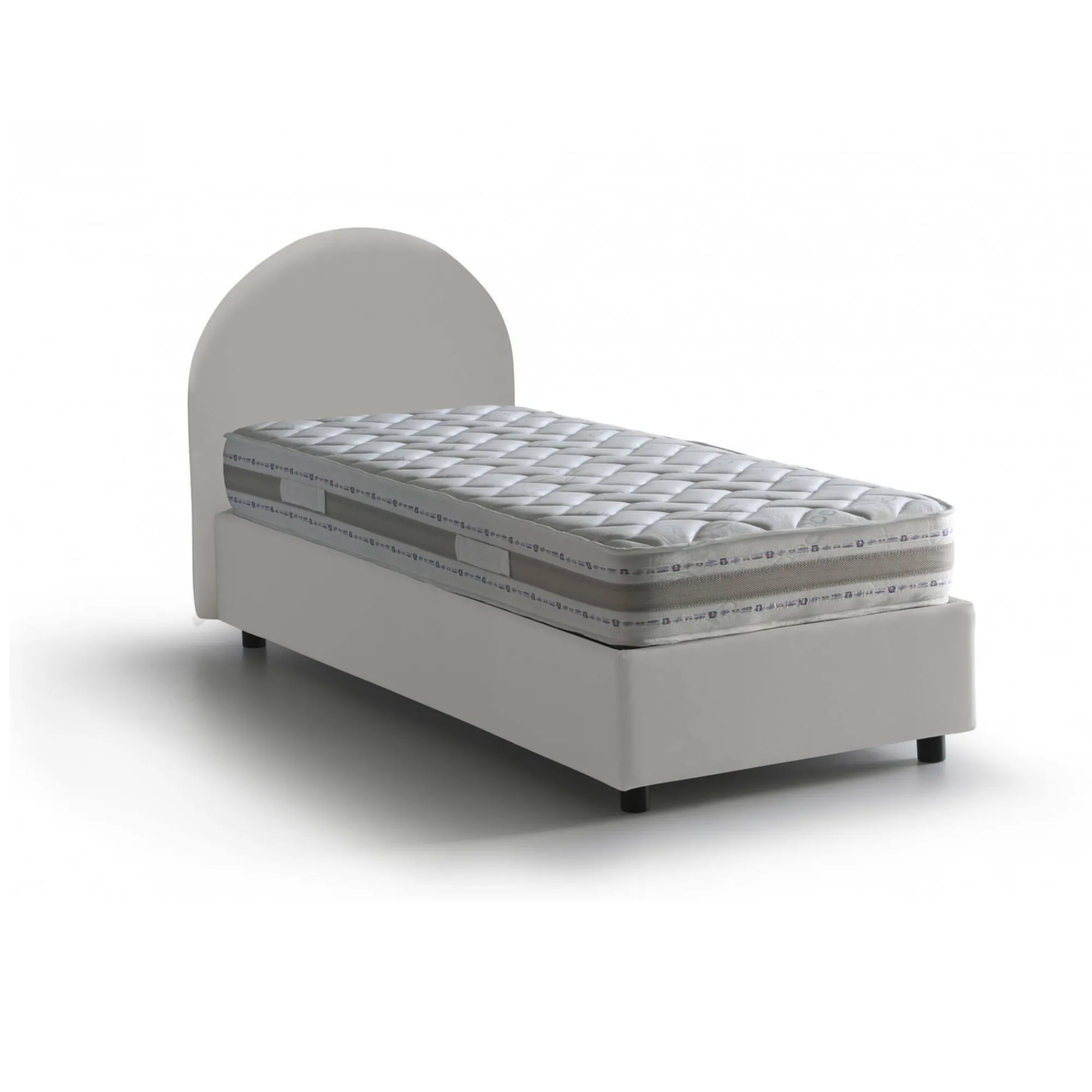 Letto singolo Parco, con materasso Cm 80x190 incluso,<Dmora Cheap