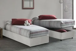 Letto singolo Richilde, con materasso Cm 90x200 incluso,<Dmora Cheap