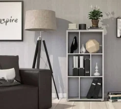 Libreria a due ripiani con scomparti, colore , cm 61 x 117 x 33<Dmora Best