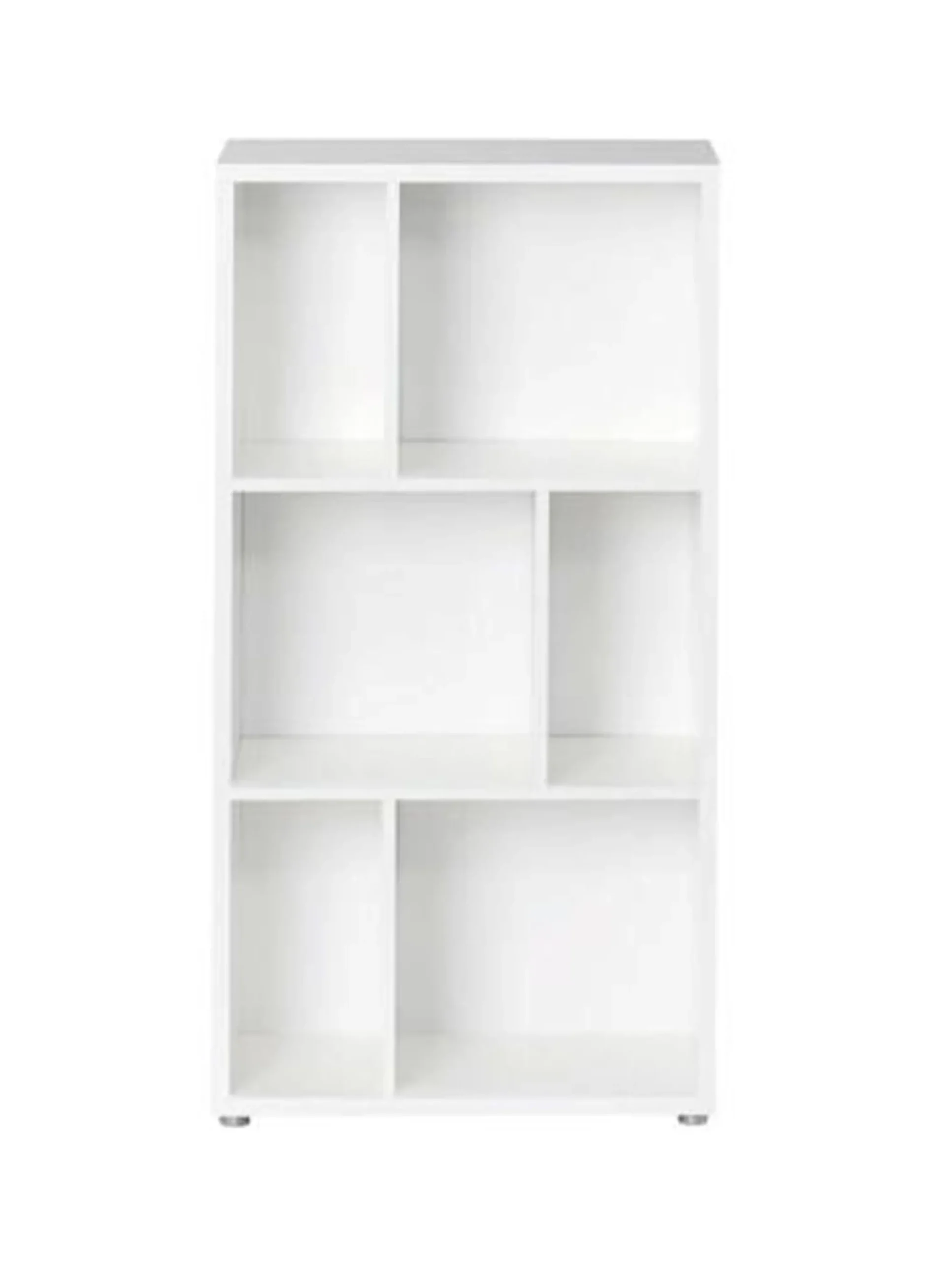 Libreria a due ripiani con scomparti, colore , cm 61 x 117 x 33<Dmora Best