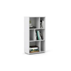 Libreria a due ripiani con scomparti, colore , cm 61 x 117 x 33<Dmora Best