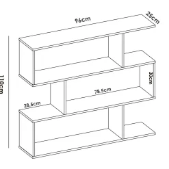Libreria Acsidol, 110x25h96 cm,<Dmora Best Sale