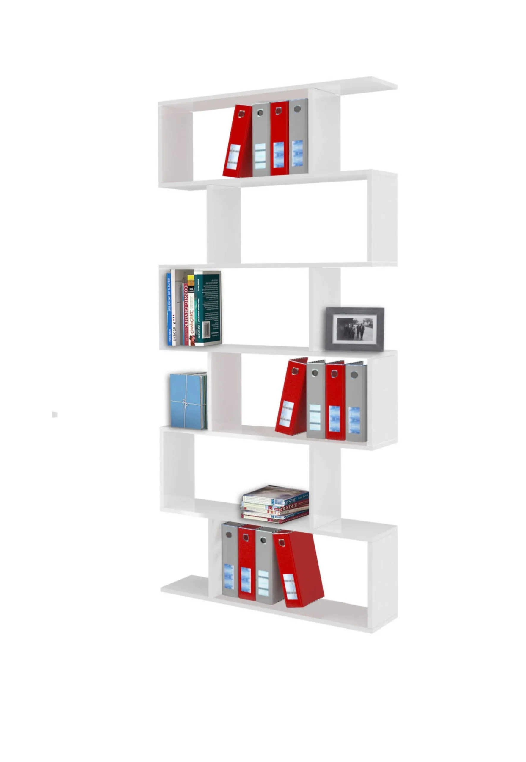 Libreria Alowha, cm 80x25h192,<Dmora Cheap