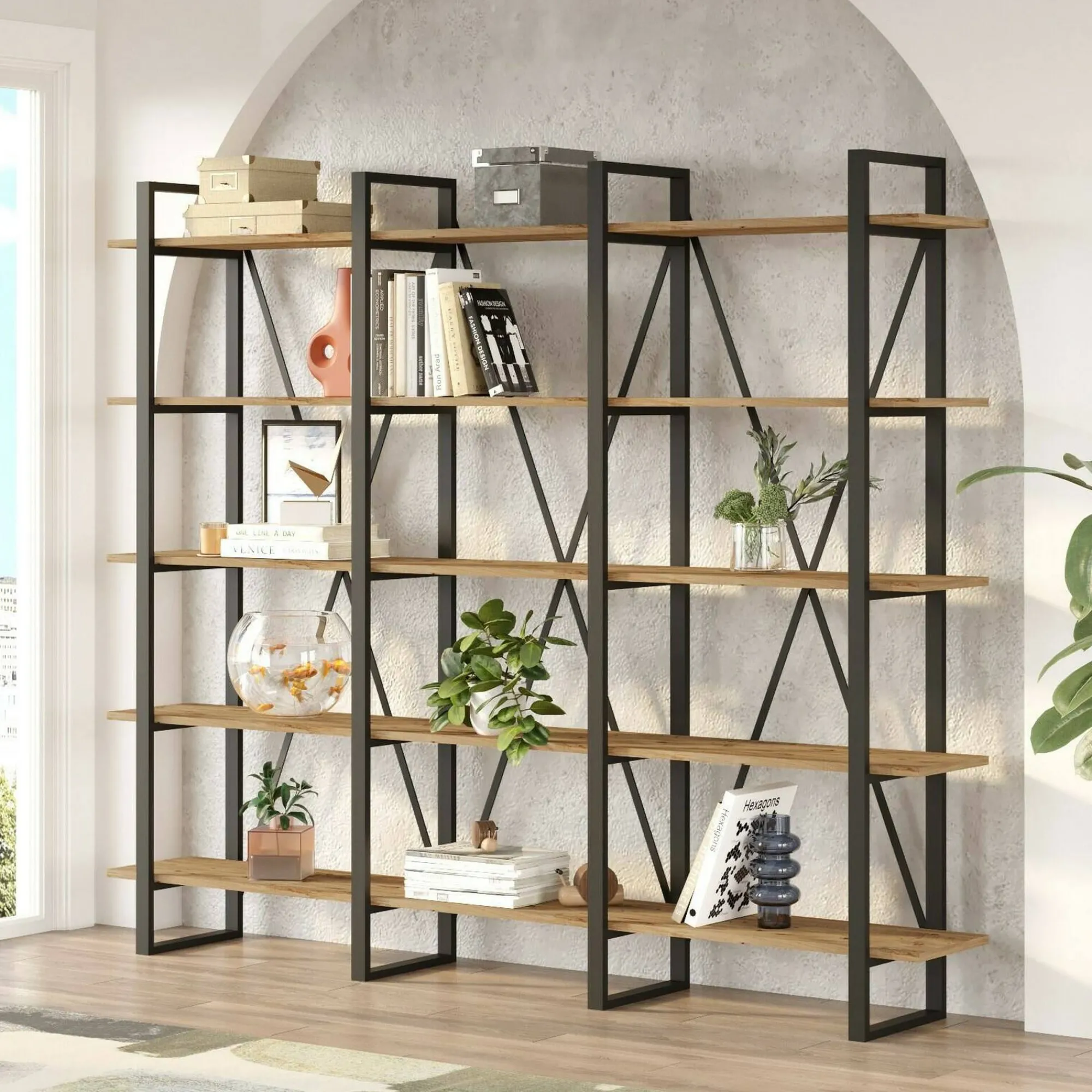 Libreria Altano, 220x34h180 cm,<Dmora Flash Sale
