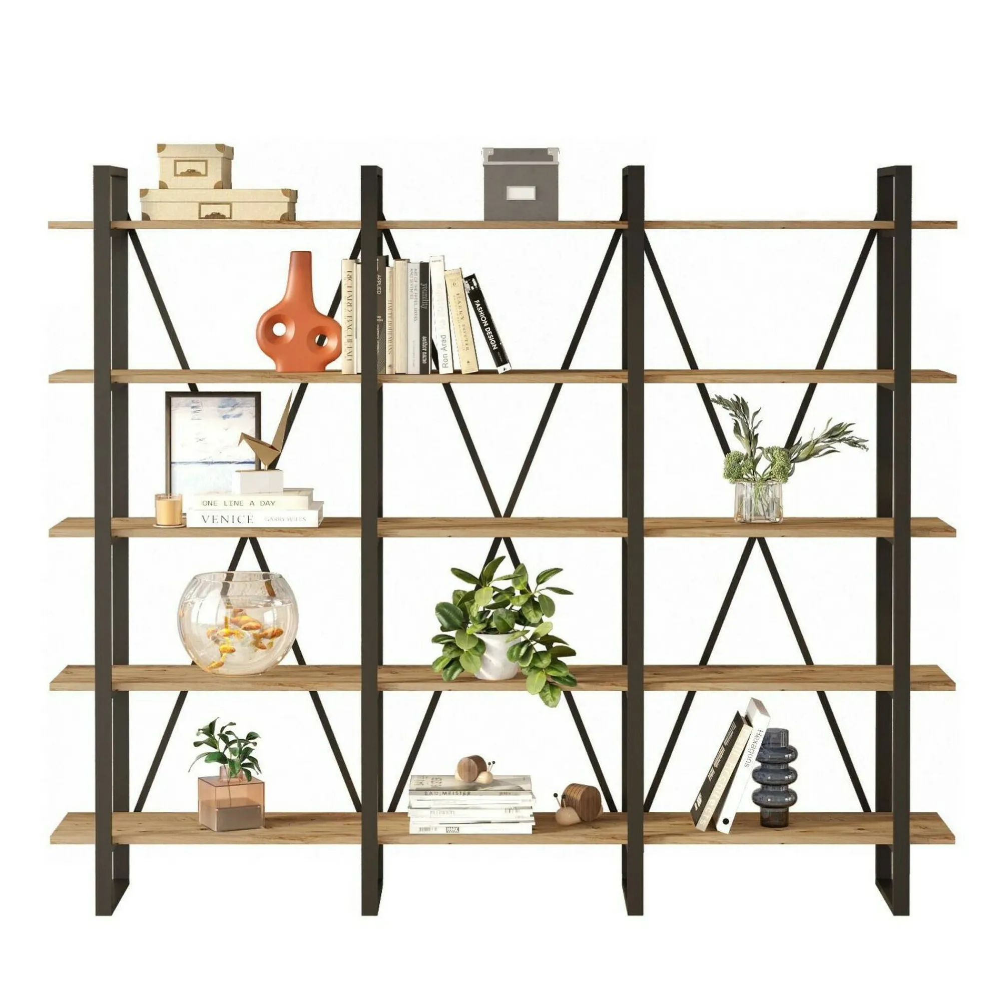 Libreria Altano, 220x34h180 cm,<Dmora Flash Sale