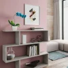 Libreria Amerigo, 110x24h97 cm, Grigio<Dmora Fashion