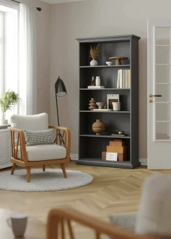Libreria Aragon, 37x96 h201 cm,<Dmora Outlet