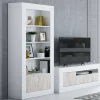 Libreria Arinius, 94x35h181 cm, Bianco<Dmora Best
