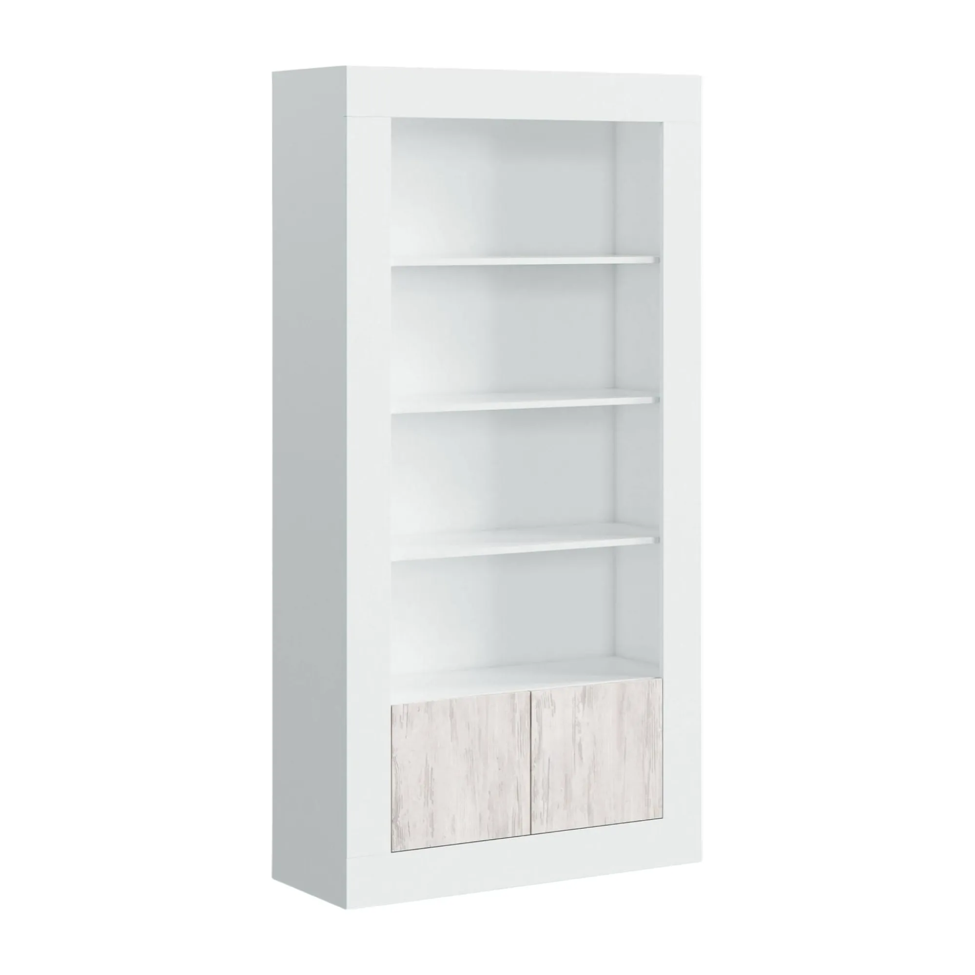 Libreria Arinius, 94x35h181 cm, Bianco<Dmora Best