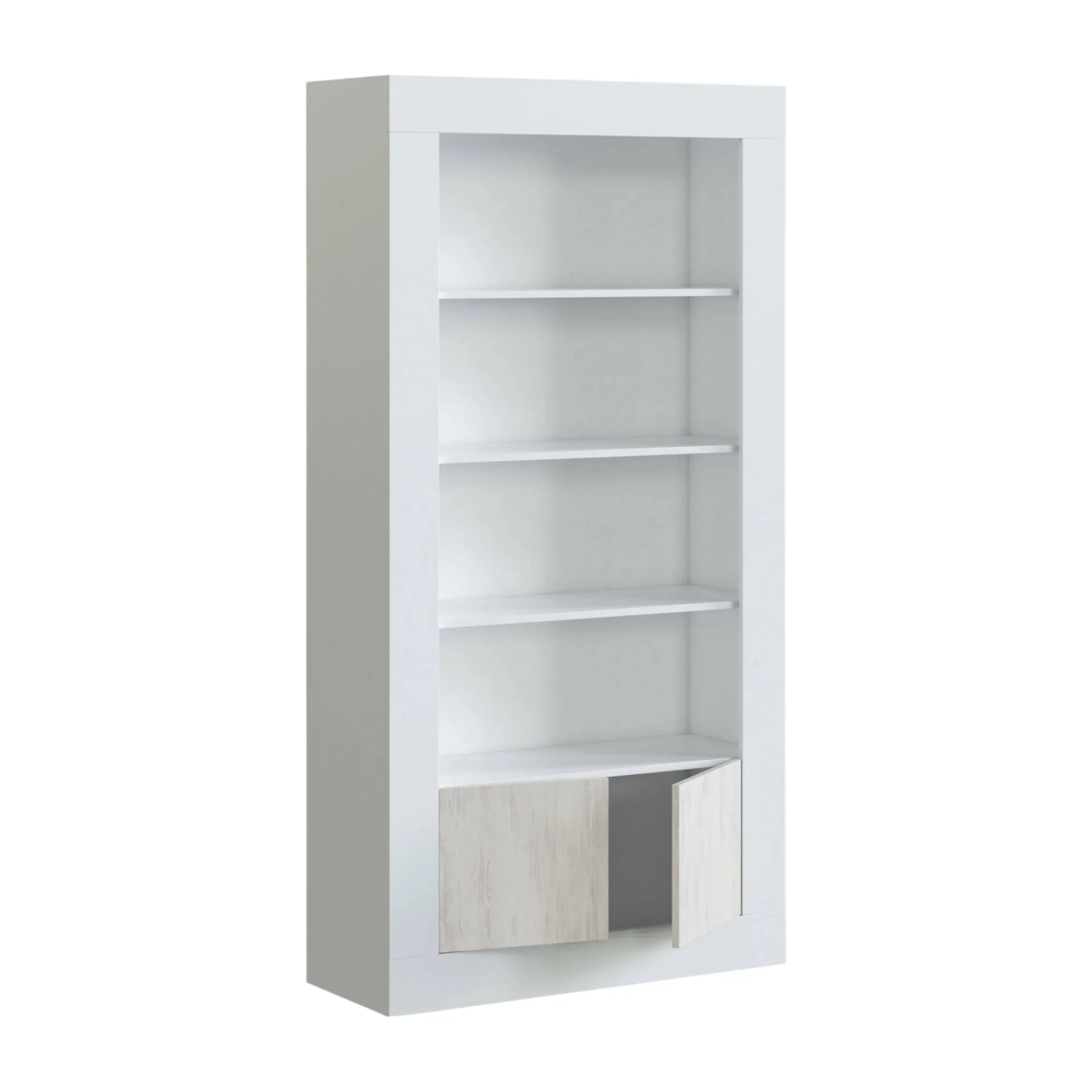 Libreria Arinius, 94x35h181 cm, Bianco<Dmora Best