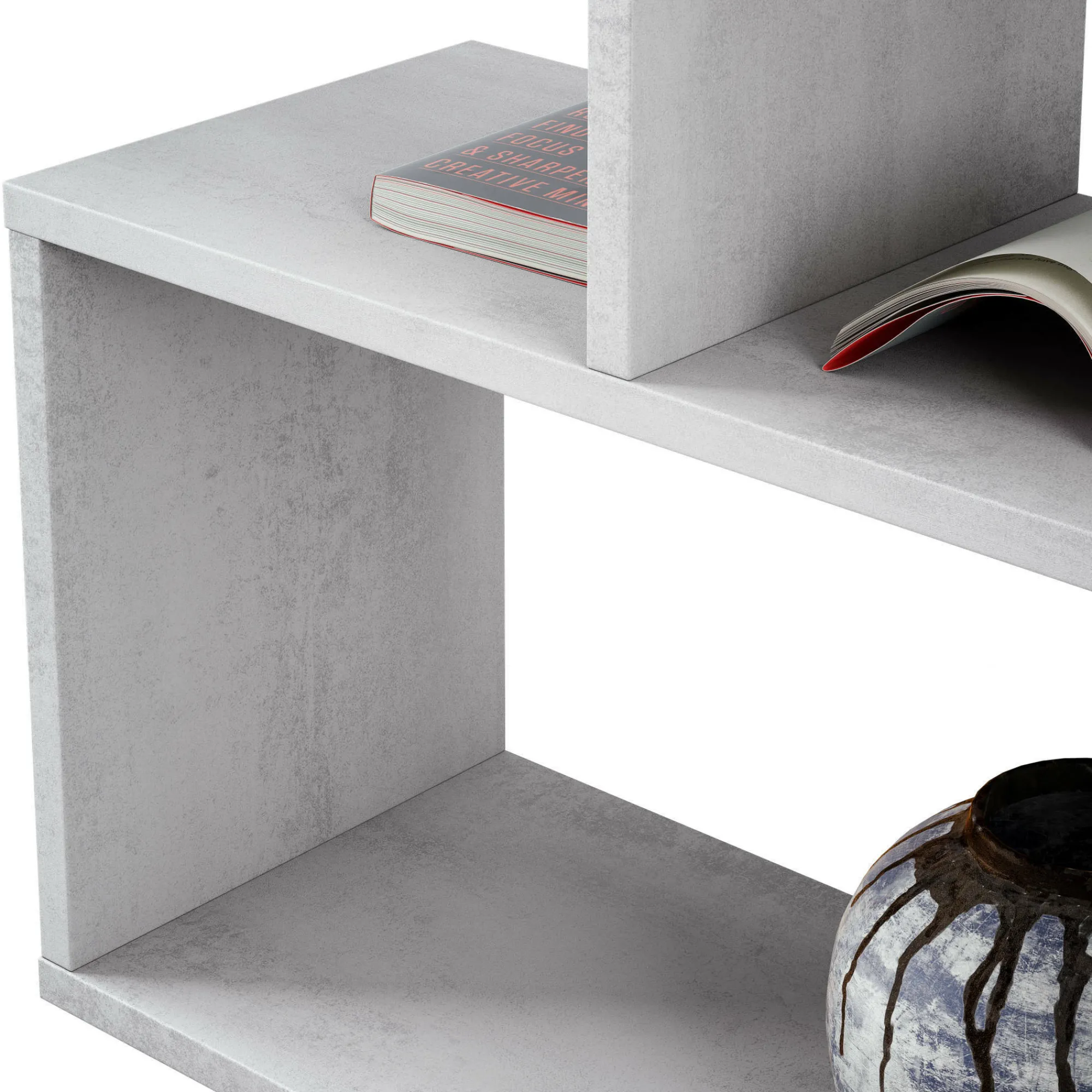 Libreria Ataman, 80x24h192 cm, Grigio<Dmora Store