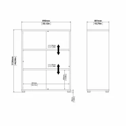 Libreria Aziza, 89x40 h113 cm,<Dmora Clearance