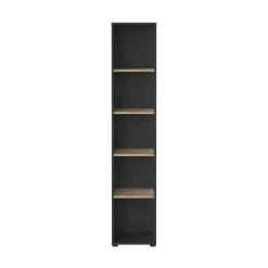 Libreria Baaz, 34x41 h205 cm, Rovere e Grigio<Dmora Shop