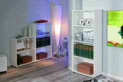 Libreria Celle, Scaffale da ufficio, Mobile portalibri, Biblioteca, 60x30 h145 cm,<Dmora New
