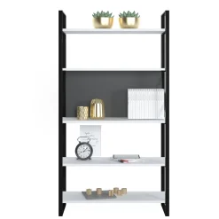 Libreria con cinque ripiani sviluppata in altezza, cm 86 x 35 x 160, colore e antracite<Dmora Discount
