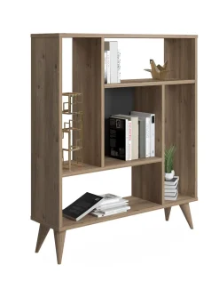 Libreria con cinque scomparti, cm 90 x 25 x 105, colore<Dmora Cheap