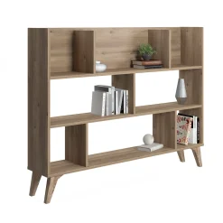 Libreria con otto vani aperti, cm 139,60 x 25 x 106, colore<Dmora Cheap