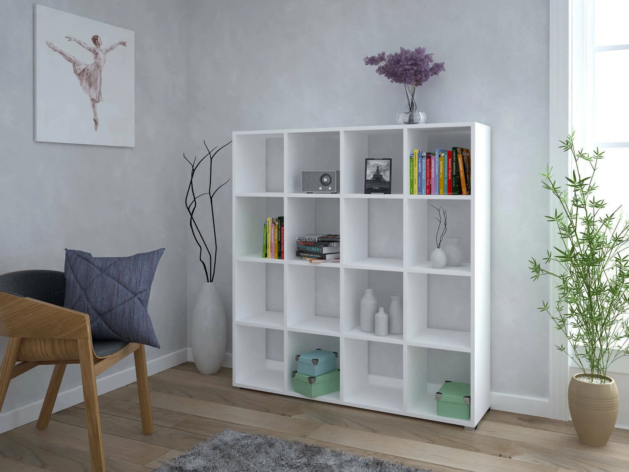 Libreria Daye, 141x33h144 cm,<Dmora Shop