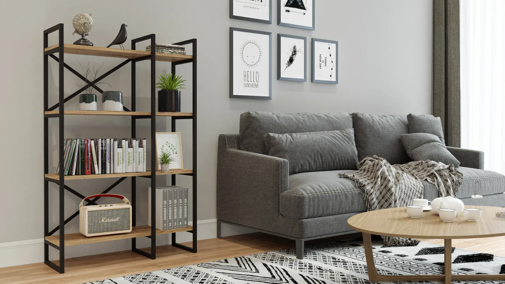 Libreria Desire, 88x30 h138 cm,<Dmora Cheap