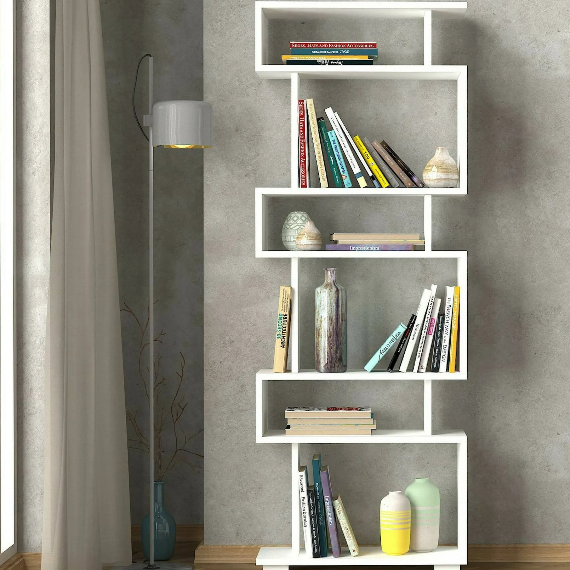 Libreria Doralice, 60x20h165 cm,<Dmora New