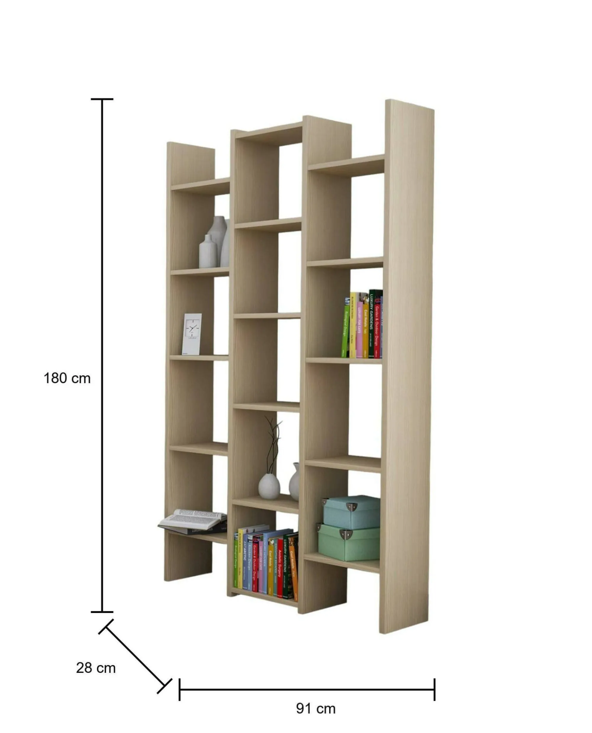 Libreria Drecagn, 91x28h180 cm,<Dmora Store