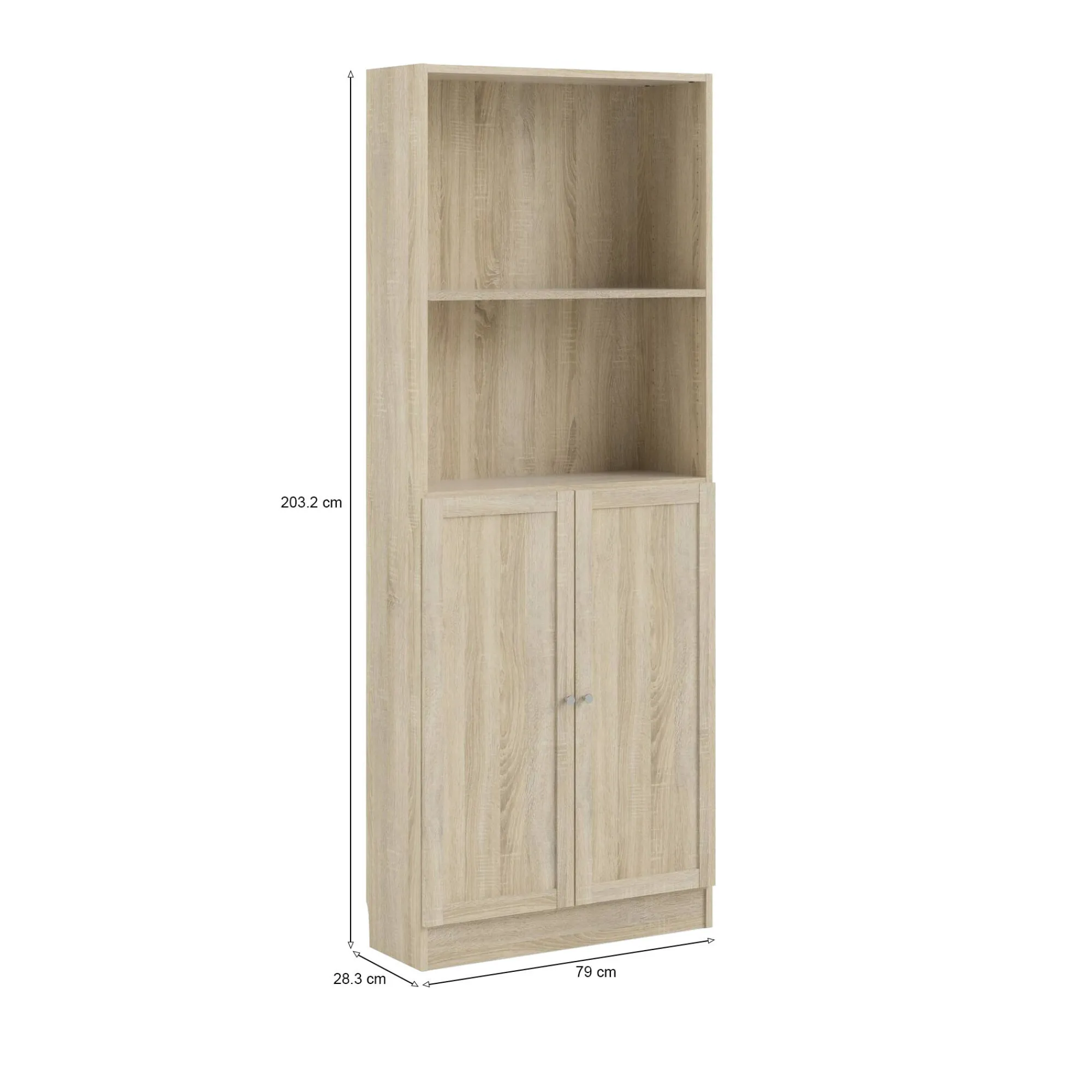Libreria Dsoffrid, 28x79 h203 cm,<Dmora Best Sale