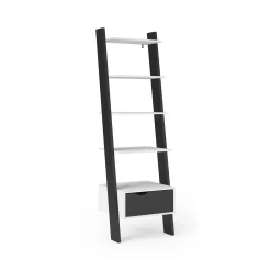 Libreria Dsol, 55x48 h180 cm, Bianco e Nero<Dmora Fashion