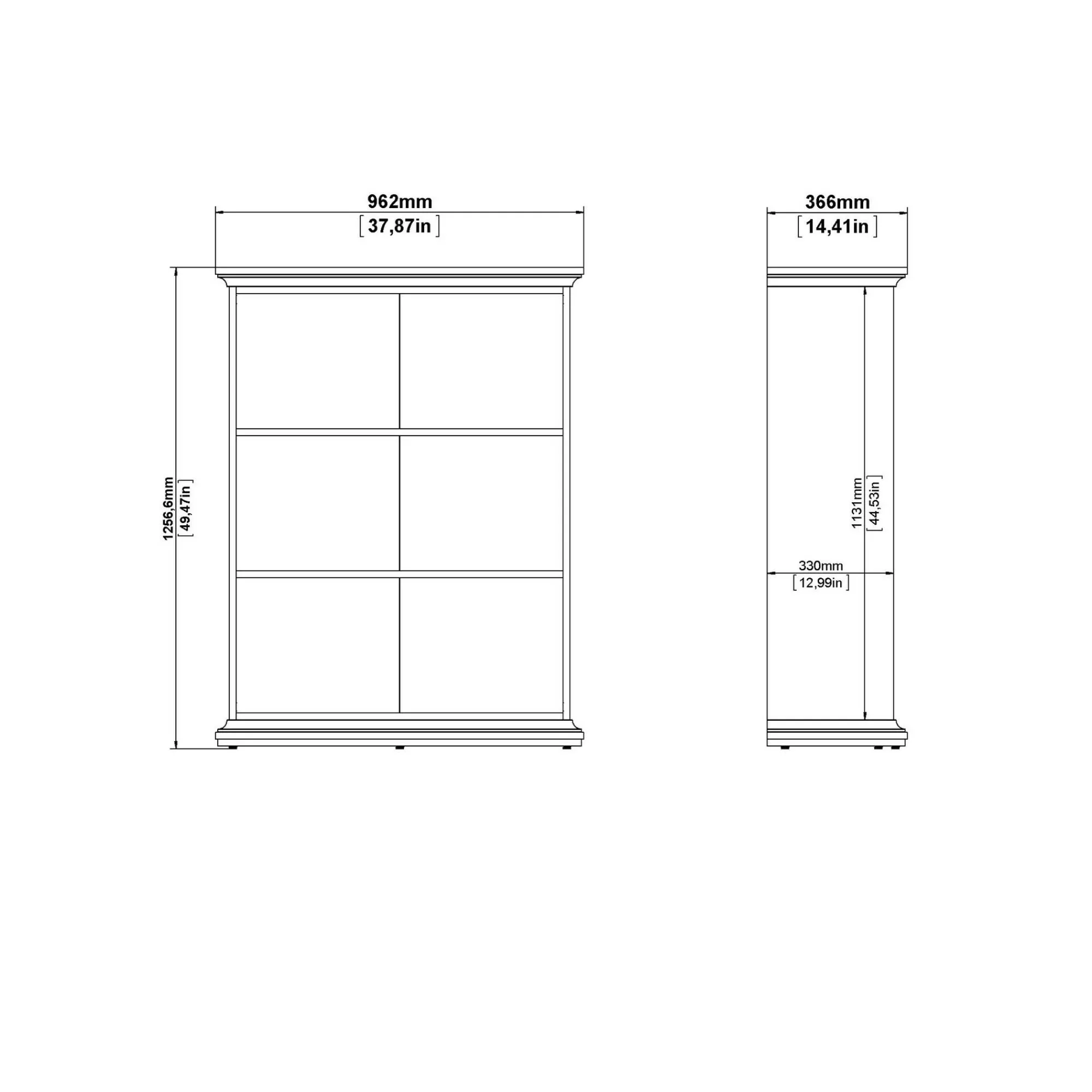 Libreria Dstellon, 37x96 h126 cm,<Dmora Sale