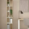 Libreria Dtedesc, 34x41 h205 cm, Rovere e Bianco<Dmora Shop