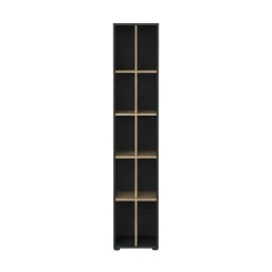 Libreria Erevan, 34x41 h205 cm, Rovere e Grigio<Dmora Sale