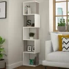 Libreria Nada, 35x30h161 cm, Bianco e Tortora<Dmora Best