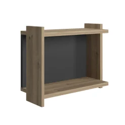Libreria pensile da parete, cm 45 x 51 x 35, colore e antracite<Dmora Fashion