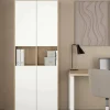 Libreria Pierre, 34x80 h205 cm, Rovere e Bianco<Dmora Flash Sale