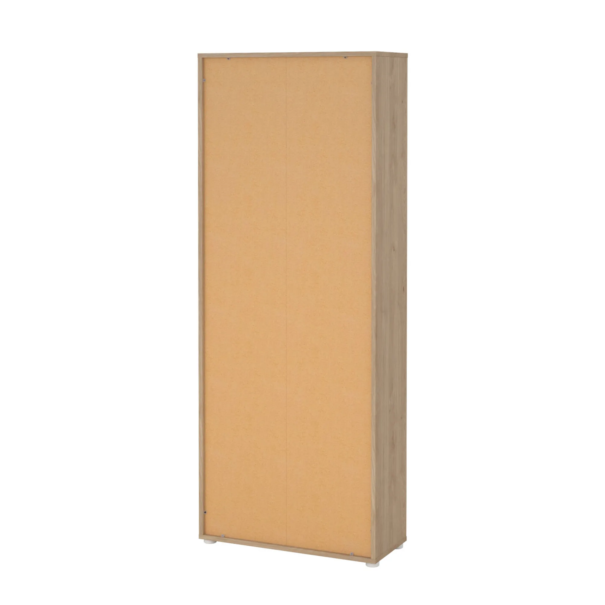 Libreria Pierre, 34x80 h205 cm, Rovere e Bianco<Dmora Flash Sale