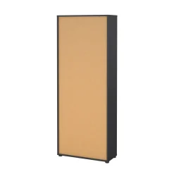 Libreria Roseline, Scaffale da ufficio, Mobile portalibri, Biblioteca, 34x80 h205 cm, Rovere e Grigio<Dmora Cheap