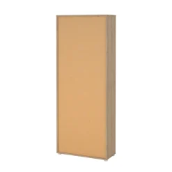 Libreria Roseline, Scaffale da ufficio, Mobile portalibri, Biblioteca, 34x80 h205 cm, Rovere e Bianco<Dmora Clearance