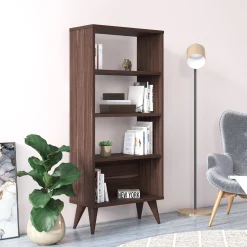 Libreria verticale con quattro scomparti, cm 54 x 25 x 121, colore<Dmora Fashion