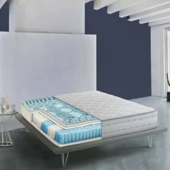Materasso matrimoniale Aba, Anti acaro e Anallergico, Cm 140x190h26<Dmora Cheap