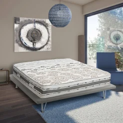 Materasso matrimoniale Aclio, Anti acaro e Anallergico, Cm 160x190h25<Dmora Store