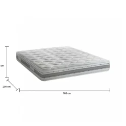 Materasso matrimoniale Aghi, Anti acaro e Anallergico, Cm 160x200h21<Dmora Sale