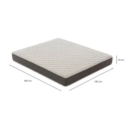 Materasso matrimoniale Allik, 100% Made in Italy, 140x190xh21 cm<Dmora Clearance