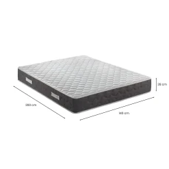 Materasso matrimoniale Alfer, 100% Made in Italy, 140x200xh28 cm<Dmora Hot