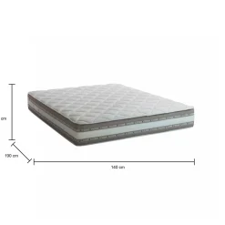 Materasso matrimoniale Amos, Anti acaro e Anallergico, Cm 140x190h27<Dmora Best Sale
